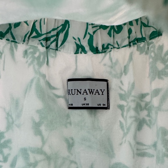 Elegant Green Floral A-Line Skirt - Picture 2 of 6